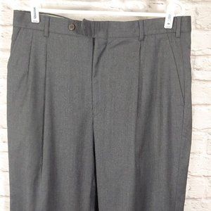 Brooks 346 100% New Wool Gray Dress Pants 34x31